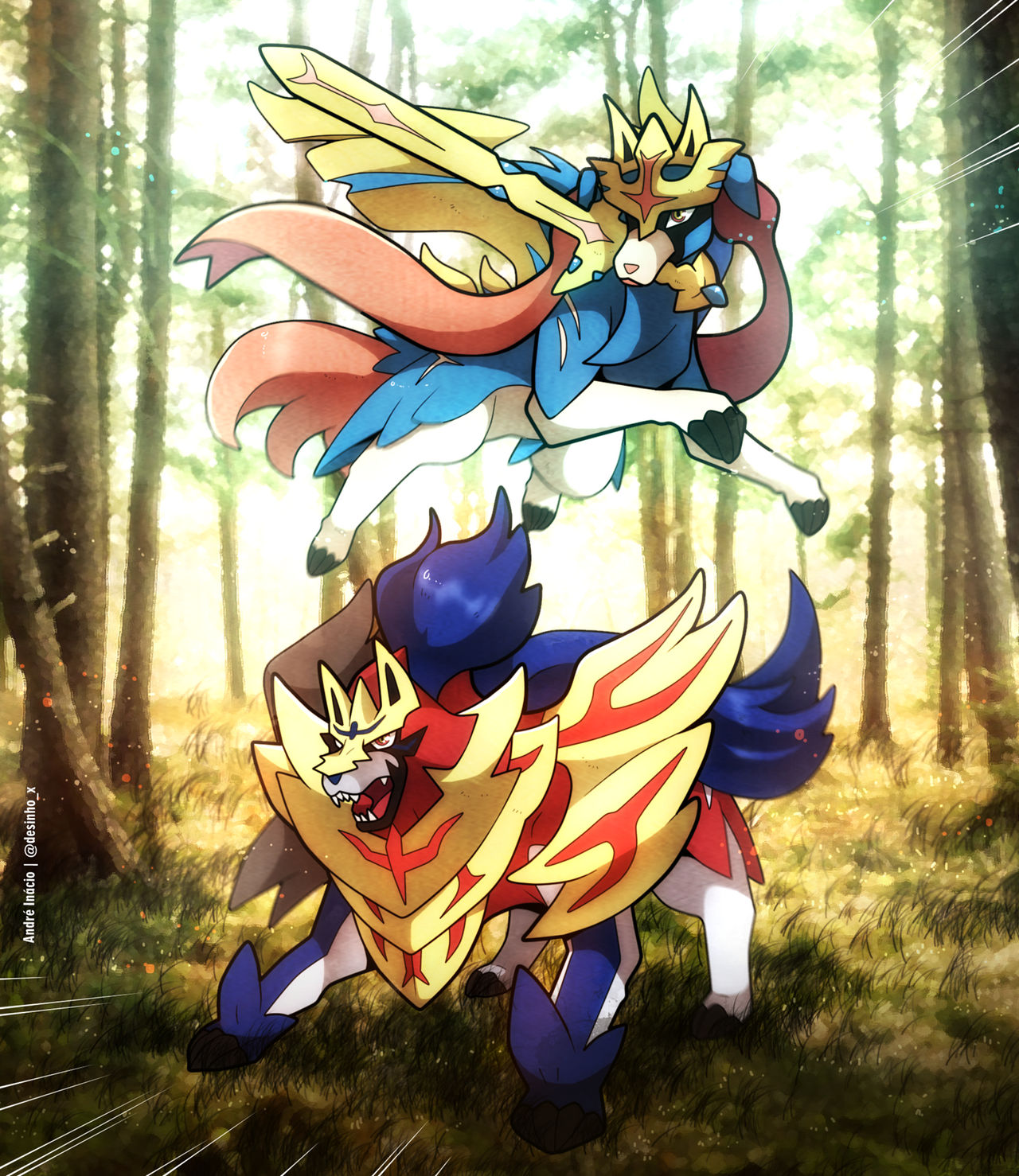 Zacian And Zamazenta By Desinho On DeviantArt zacian-and-zamazenta-by-desinho-on-deviantart