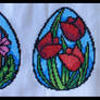 Stained Glass Easter Flowers