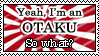 Otaku stamp by Okami-Moony