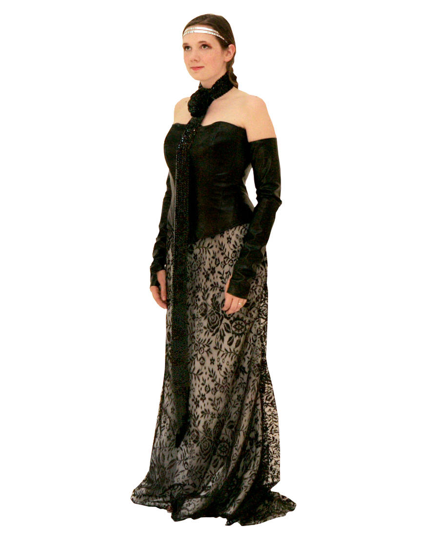 Padme Fireside Black Corset 01