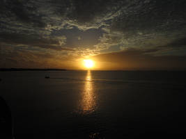 Sunset over Tonga