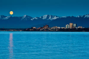 An Anchorage Moonrise