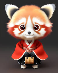 Random Portrait 11 - Red Panda - StarryAI