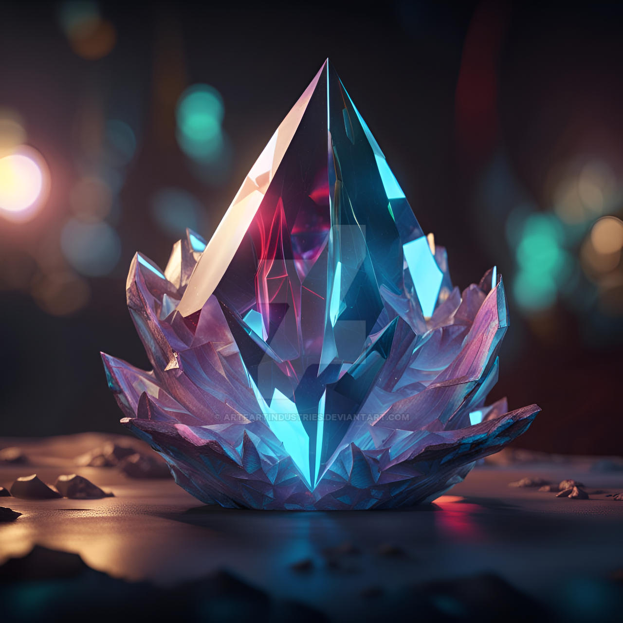 Crystal Cluster 4 - NightCafe by ArtFartIndustries on DeviantArt