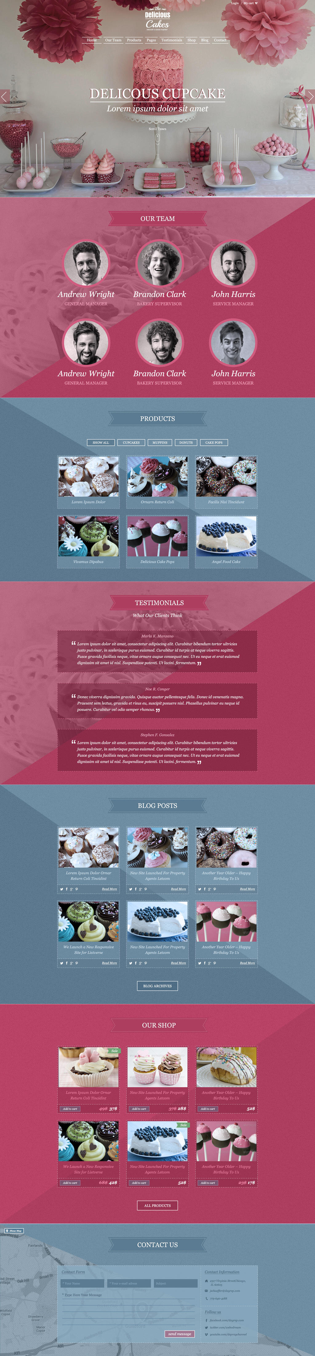 TheDeliciousCake PSD Template - Dark Version