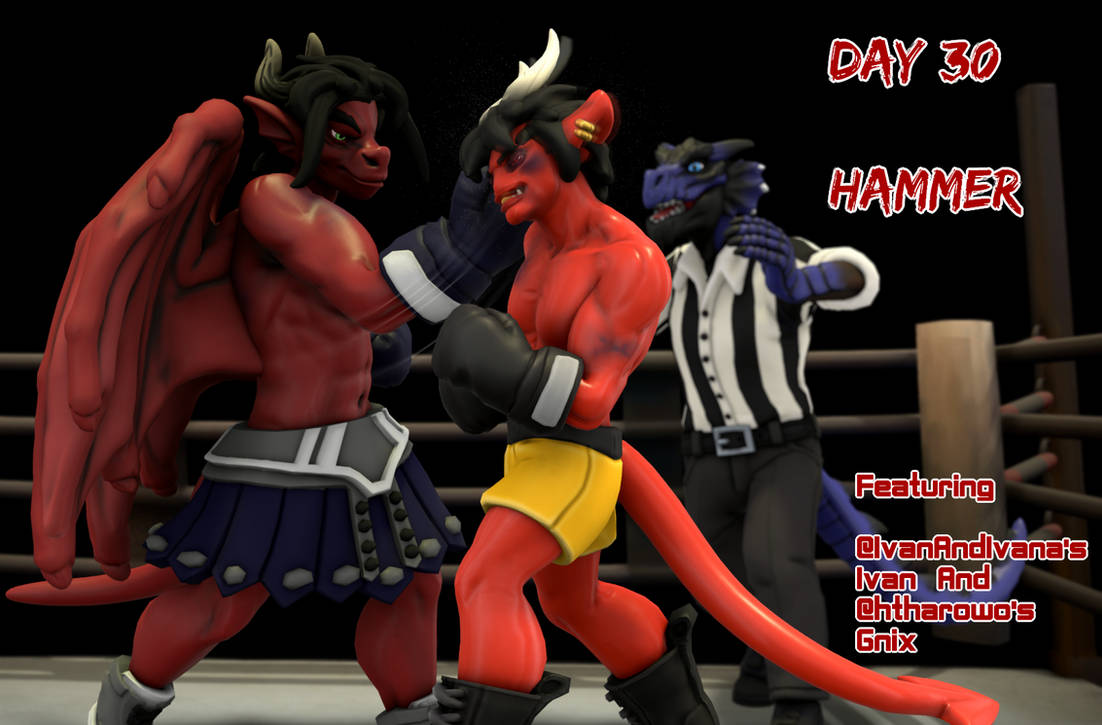 Fight Ob Fightober Day 30: Hammer Pt 1 by BasRedWolf on DeviantArt