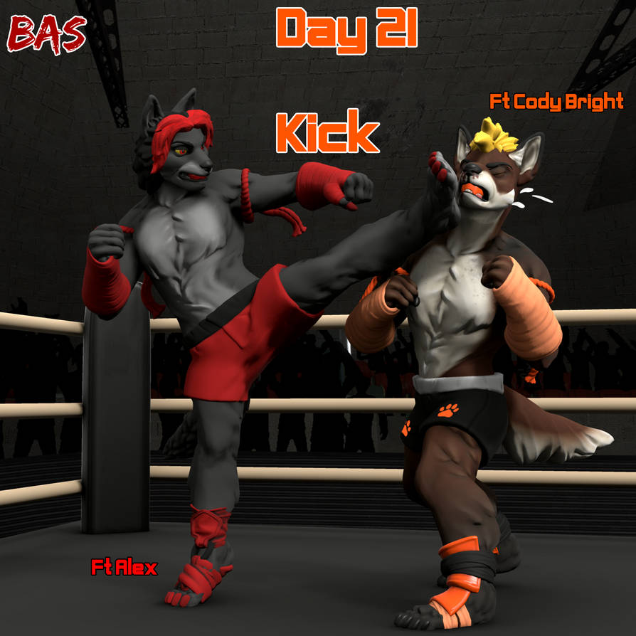 Fight Ob Fightober 2024 Day 21 Kick Pt 1 by BasRedWolf on DeviantArt