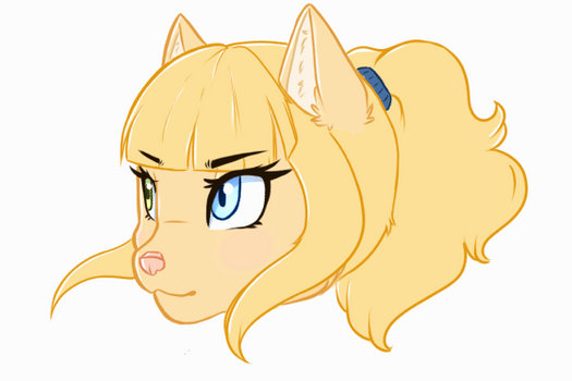 Animated Megan blep