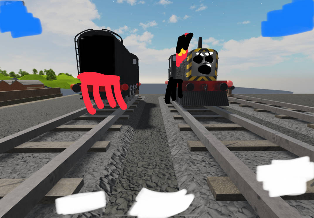 My sodor fallout au diesel and mavis by Oliver649 on DeviantArt