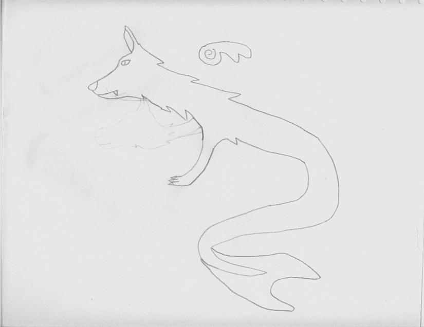 Merwolf Merwolf sketch by hand by Maxie-Treeshade-HF on DeviantArt