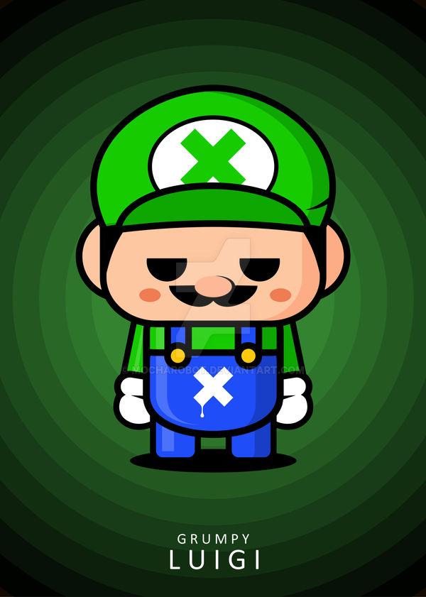 Grumpy Luigi by mocharobot on DeviantArt