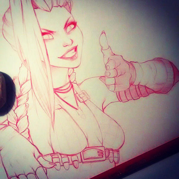 Jinx - close up sketch