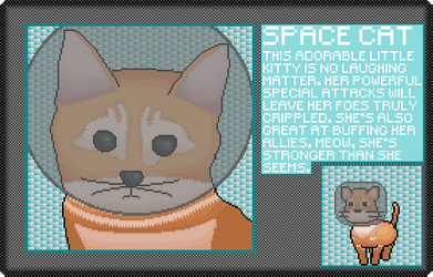 Space Cat Character Card