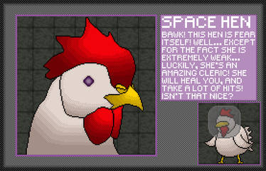 Space Hen Character Card