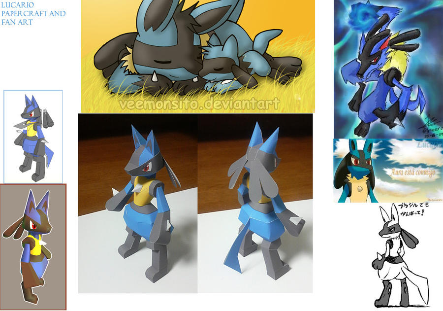 lucario papercraft