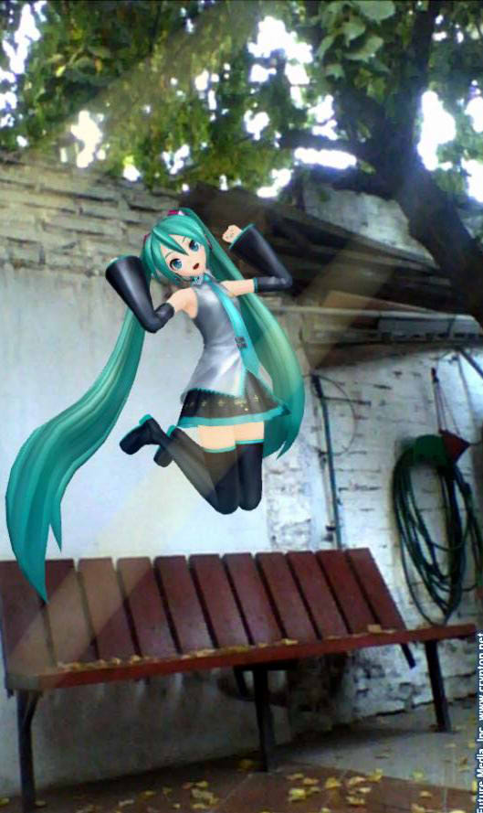 Hatsune Miku Realidad Aumentada (Diva f)