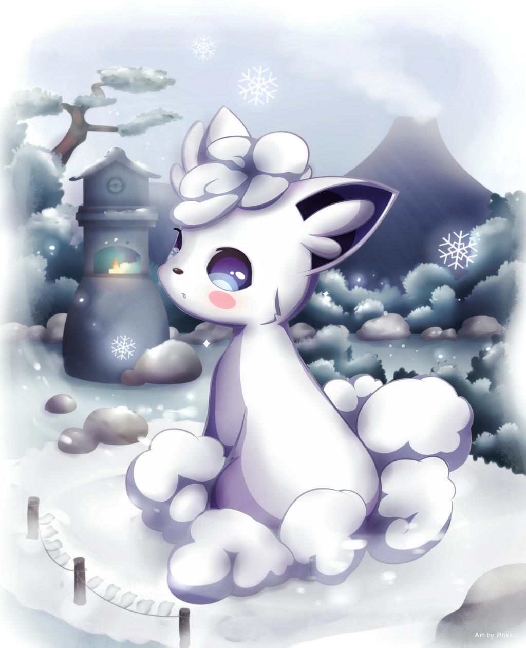 Alolan Vulpix by Pokkiu on DeviantArt