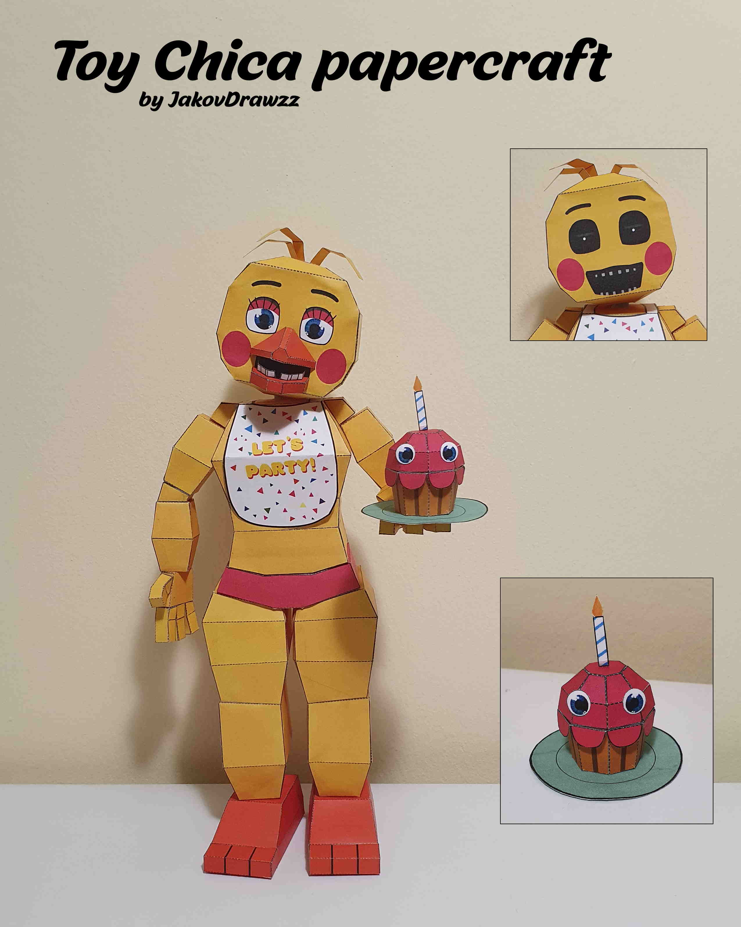 Withered Freddy Fnaf 2 Papercraft by JakovDrawzz