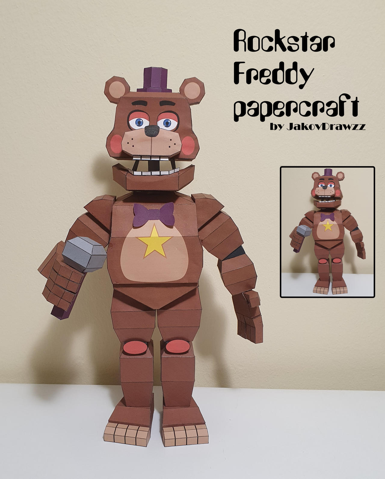 Freddy Chibi Papercraft(No Hat) by Papercraft4You on DeviantArt