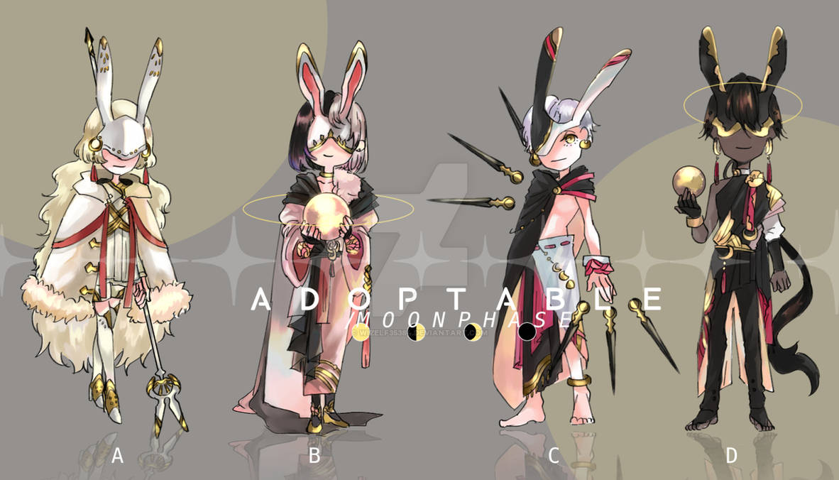 [CLOSED] MOON PHASES Adoptable set