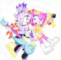 Hi Hi Puffy Amy Blaze XD