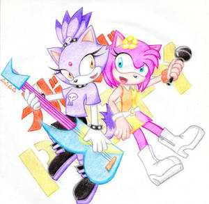 Hi Hi Puffy Amy Blaze XD