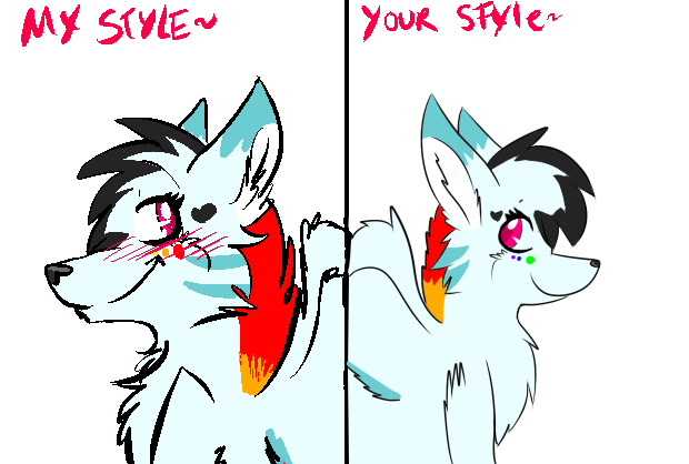 My style your style meme (For RainbowIce-Wolf)