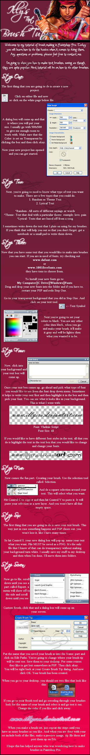 Custom Text Brush Tutorial