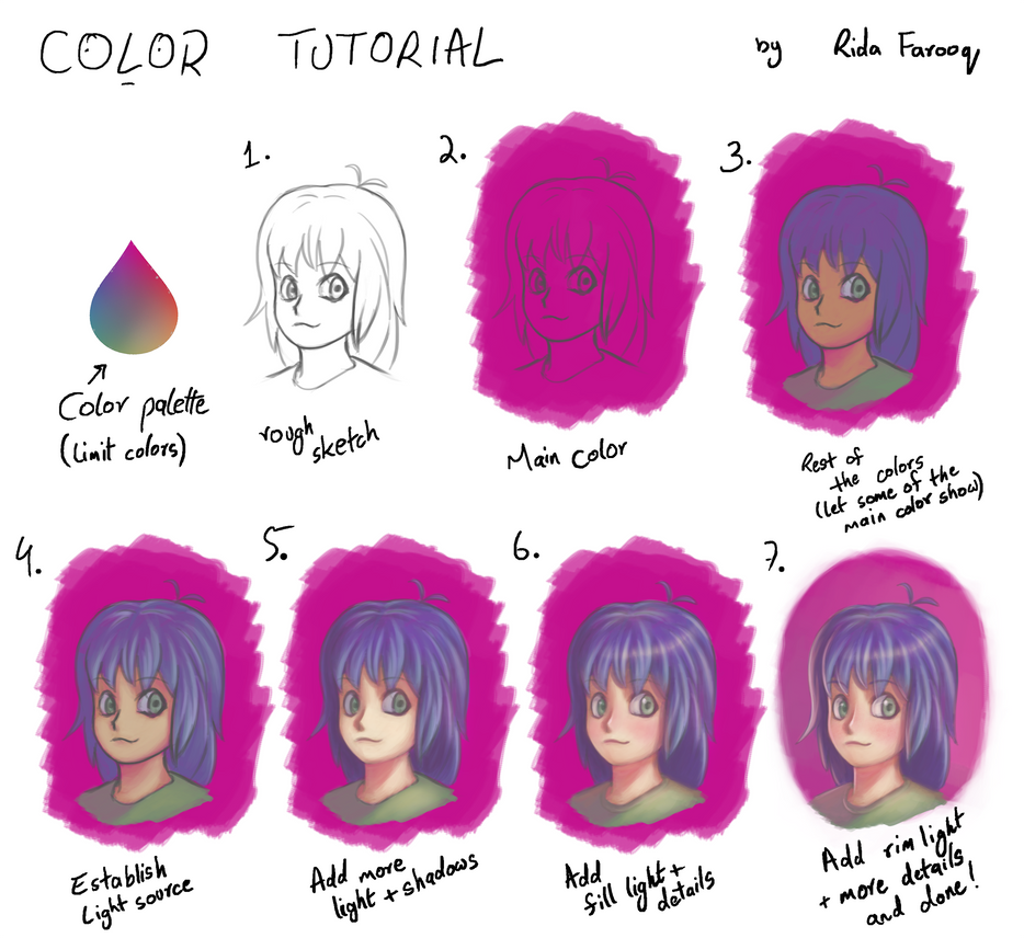 Simple Coloring Tutorial by azumeris on DeviantArt