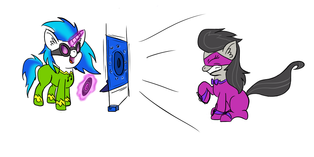 Vinyl Scratch and Octavia