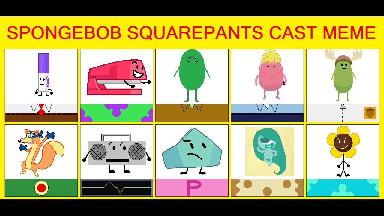 SpongeBob SquarePants Cast Meme 6 by MAXMVG04 on DeviantArt
