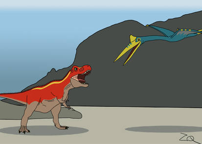 Tyrannosaurus Rex VS Quetzalcoatlus (DK Version)