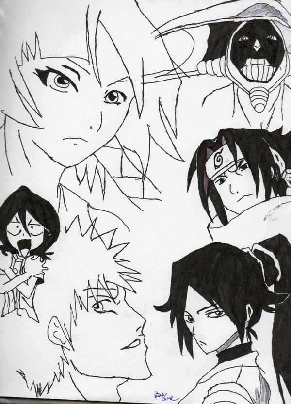 bleach random sketches by angryteen13 on DeviantArt