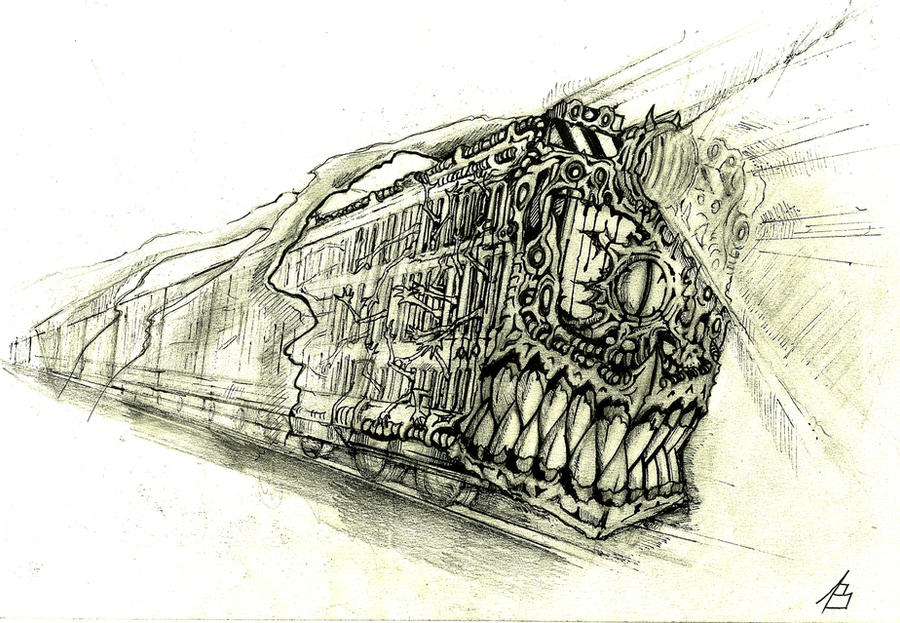 Hell Train Draw Hell train by Karandashist1 on DeviantArt