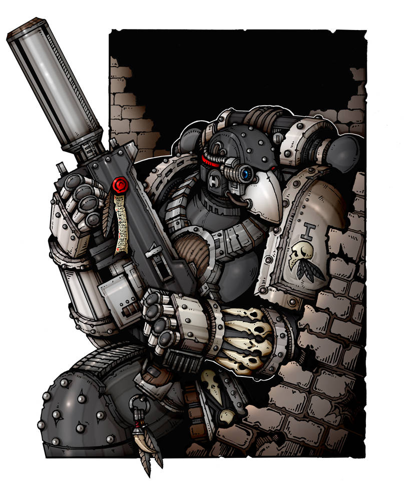 Raven guard veteran by Karandashist1 on DeviantArt