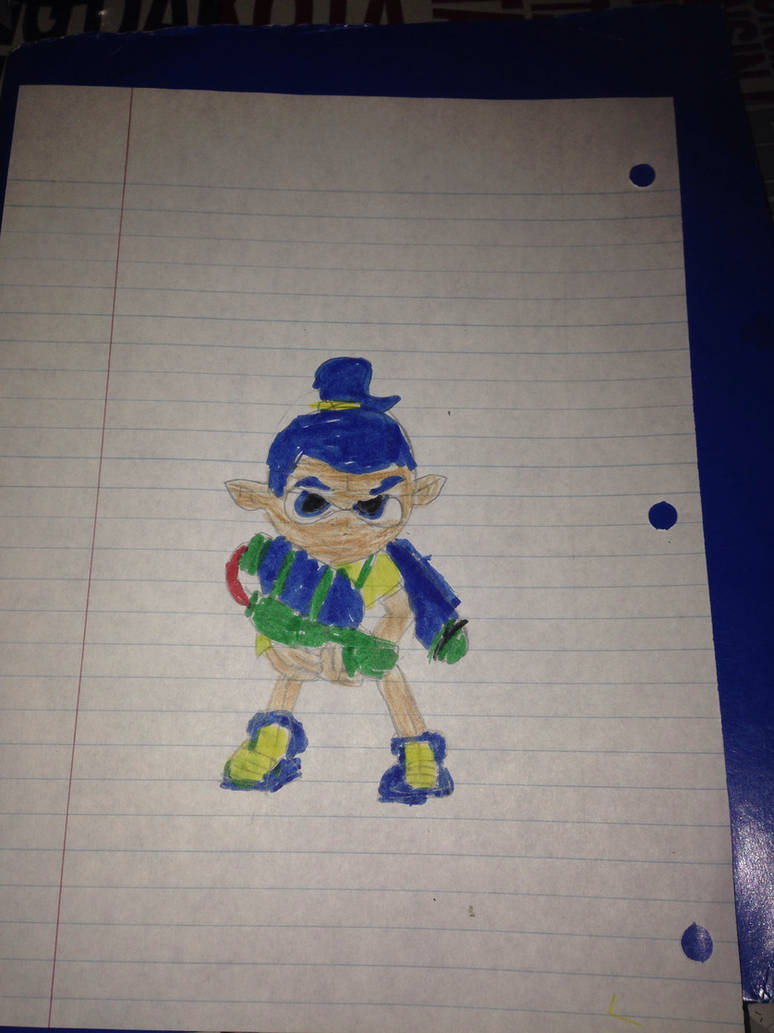 Splatoon hand drawn inkling boy by Cyaninkling on DeviantArt