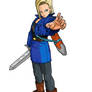 Android 18 with Trunks Jacket and Sword