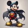 Fusion of mickey mario and batman, had yellow 