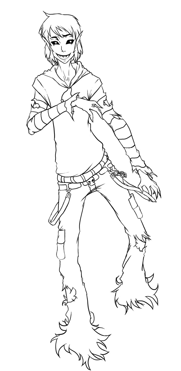 Icky: Matisha lineart