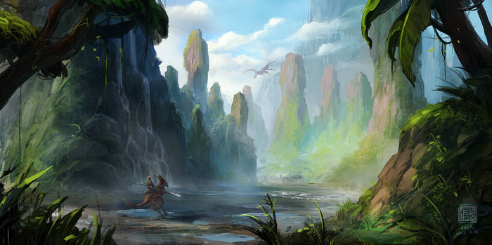 Practise work: concept art valley