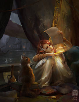 The Elf Poet and Cat