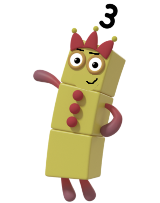 Number Block Negative Three Numberblock Three Discorded by amirmaghrabi1234 on DeviantArt
