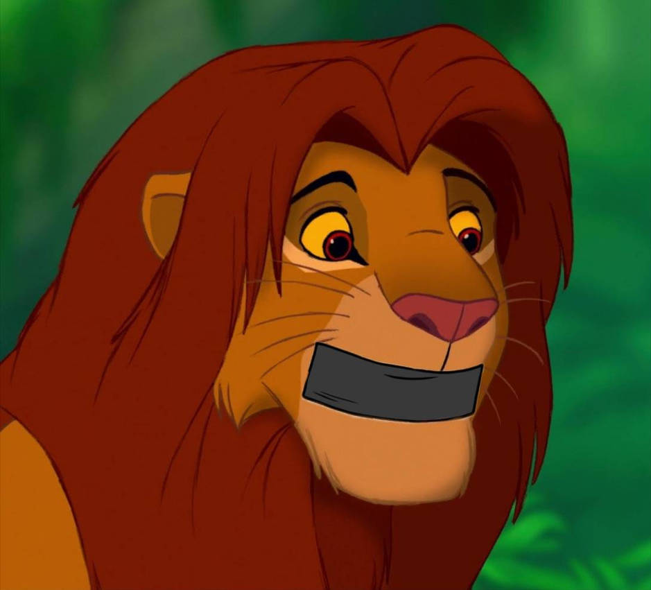 Simba 3 simba Black tape gagged (lion king) by JEYSSENTHESPINOSAURU on DeviantArt