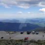 Looking down to the valley below.