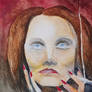 Femme Fatale - 1930s Completed Painting
