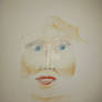 Blue-eyed woman sketch