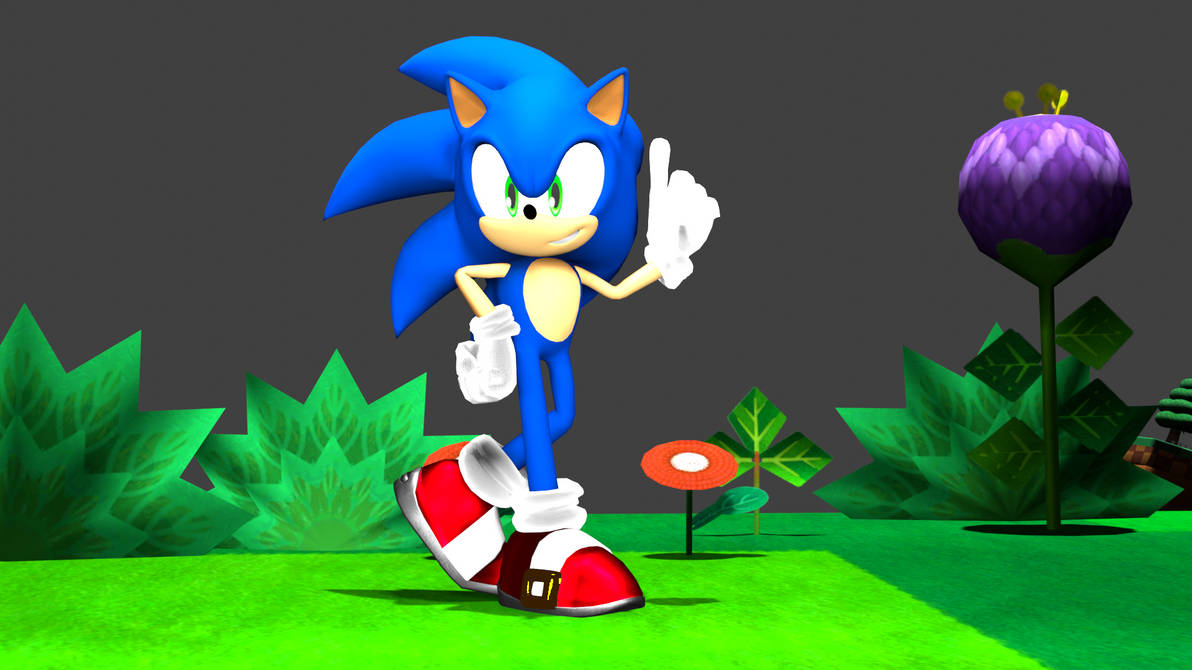 Sonic Pre Rendered Game Sonic Render 2 by MultiverseShadow on DeviantArt