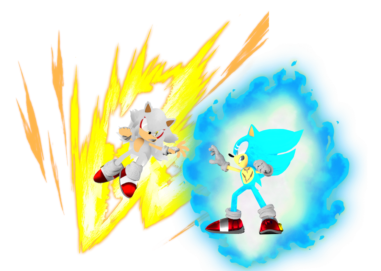 SSB Multiverse Sonic Vs SS4 Ultimate Sonic Render by MultiverseShadow ...