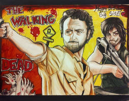 Birthday gift for qazak: The Walking Dead fanart