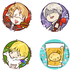 Hetalia: Pin set 1